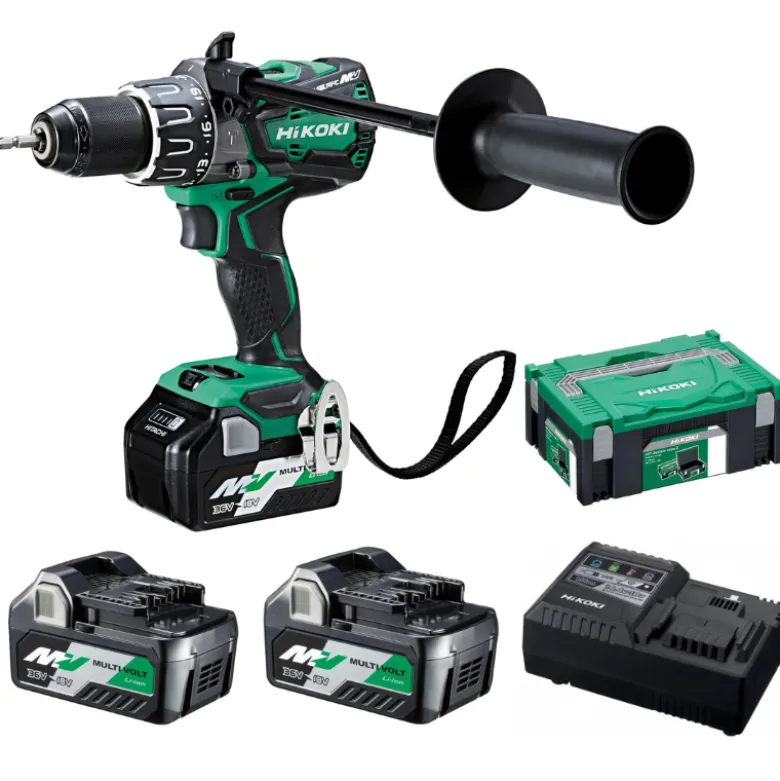 Perceuse à percussion 138Nm, 2 batteries 36V 2.5Ah, chargeur HIKOKI - DV36DAWRZ