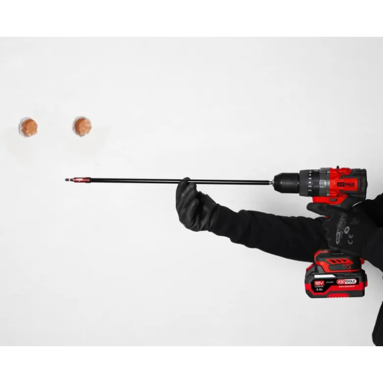 Perceuse-Visseuse Brushless en Coffret, 2 Batteries 18V 4Ah KS TOOLS - 515.4730F