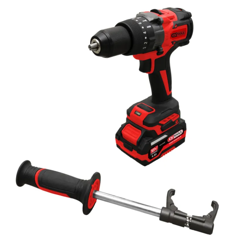 Perceuse-Visseuse Brushless en Coffret, 2 Batteries 18V 4Ah KS TOOLS - 515.4730F