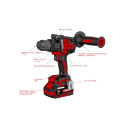 Perceuse-Visseuse Brushless en Coffret, 2 Batteries 18V 4Ah KS TOOLS - 515.4730F
