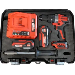 Perceuse-Visseuse Brushless en Coffret, 2 Batteries 18V 4Ah KS TOOLS - 515.4730F
