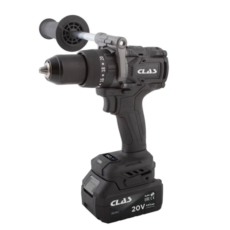 Perceuse visseuse percussion 20v brushless + 2 bat 4ah + chargeur CLAS PW 2013