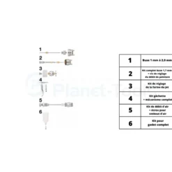 Pièces détachées pour pistolet de peinture CAR G04HVLP - Prevost - PIECESCAR G04HVLP