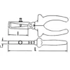 Pince A Denuder Avec Ressort 160 Mm Avec Clip Fme SAM Outillage - 240-R16-G-FME