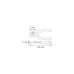 Pince A Denuder Bi-Matiere 160 Mm SAM Outillage - 240-16-G