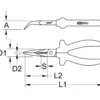 Pince à Bec demi-rond coudée 45° ULTIMATE KS TOOLS