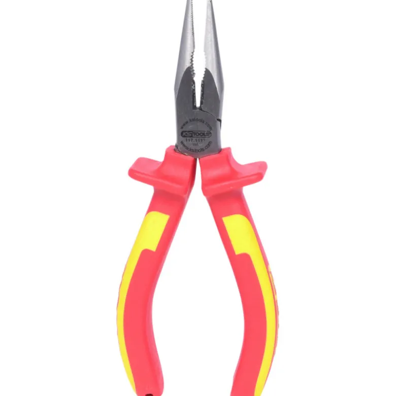 Pince à Bec demi-rond droit Isolé 1000v KS TOOLS