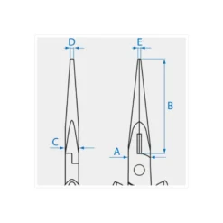 Pince-Becs Demi-Ronds 157Mm King Tony - 631706