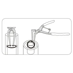 Pince À Circlips Intérieurs Coudée À 90° 175Mm Pointes Longues King Tony - 68HB07L