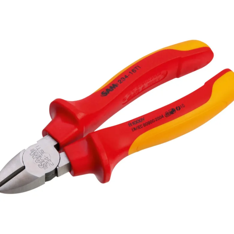 Pince Coupante Diagonale Electricien 1000 Volts 160 Mm SAM Outillage - 234-16TI