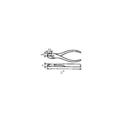 Pince Coupante Diagonale Electricien Pvc 160 Mm SAM Outillage - 234E-16P