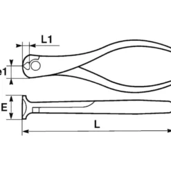 Pince Coupante En Bout Bi-Matiere Avec Ressort 160 Mm SAM Outillage - 230-R16G