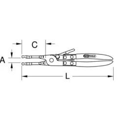Pince de maintien de câbles pour soudure KS TOOLS 115.1052