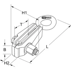 Pince de traction standard 220 mm KS TOOLS 140.2405