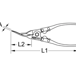 Pince à dégrafer les habillages de portes BRILLIANT TOOLS - BT516003