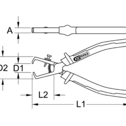 Pince à Dénuder 165mm ULTIMATE KS TOOLS 922.8016