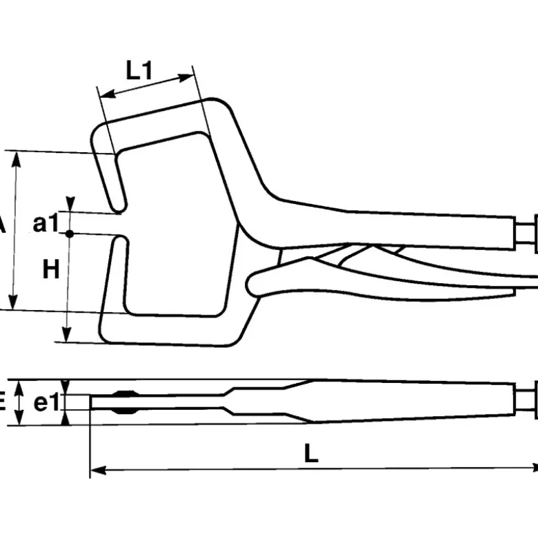 Pince-Etau Pour Soudure A L'Arc 360 Mm SAM Outillage - 219-S35