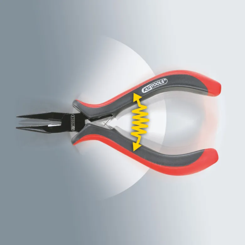 Pince électronique à bec long droite KS TOOLS 500.7032