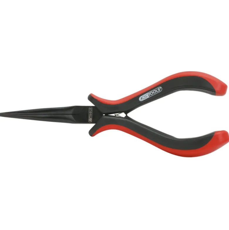 Pince électronique à bec long droite KS TOOLS 500.7032