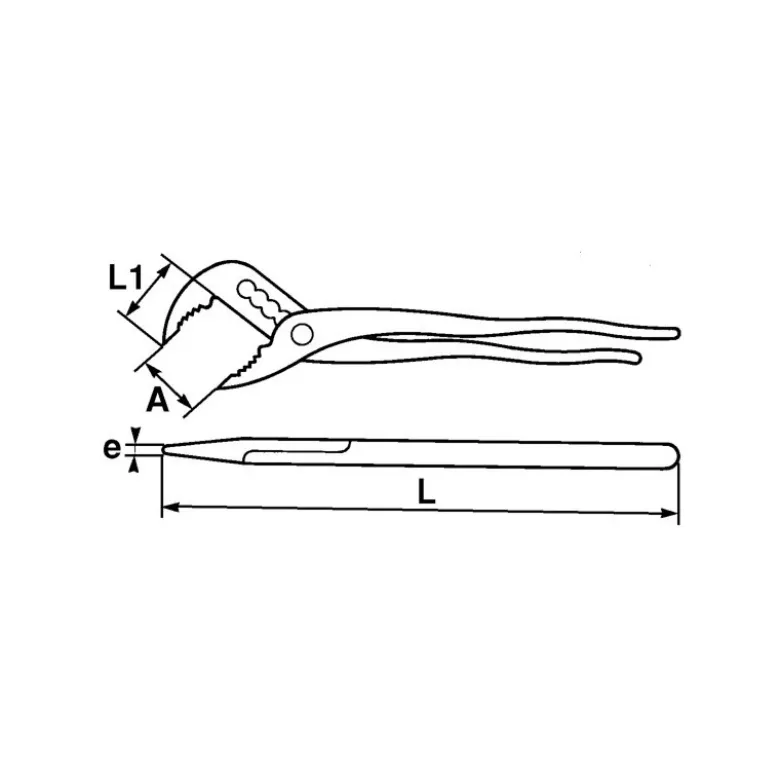 Pince Multiprise Bi-Matiere A Bouton Poussoir SAM Outillage - 201-25