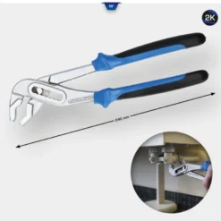 Pince multiprises à poignées bi-matière 10
