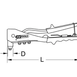 Pince à rivets standard KS TOOLS 150.9510