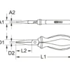 Pinces à bec plat ERGOTORQUE KS TOOLS