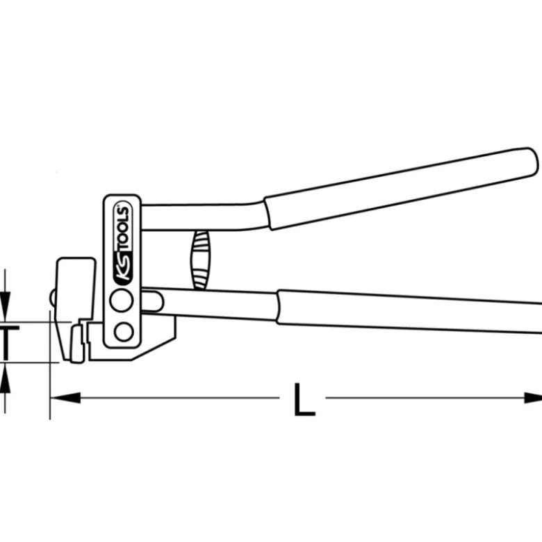 Pince à soyer longueur 280 mm - KS TOOLS 118.0058