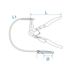 Pinces Pour Colliers 12-53Mm Auto-Serrants L: 630Mm King Tony - 9AA31