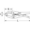 Pince étau 250mm à crémaillère à mors orientables - Pro 9 KS TOOLS 115.1038