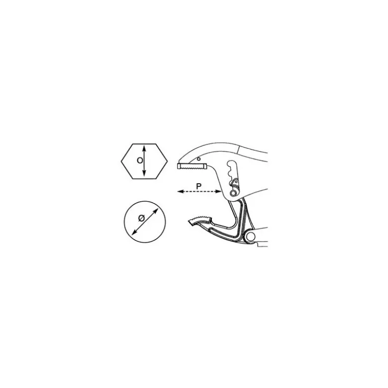 Pince-étau 250 mm Grande capacité Crémaillère 4 positions MORS ORIENTABLES Dolex BO250
