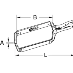 Pince étau 450mm grande profondeur KS TOOLS 115.1072