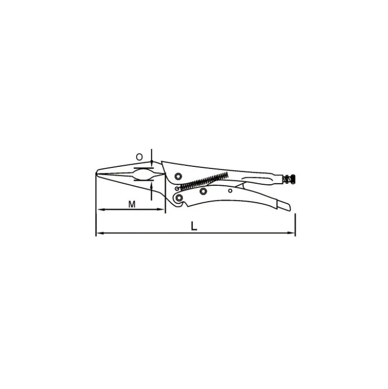 Pince-étau 230 mm précise mono serrage Série PML170-230 Dolex PML230