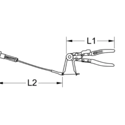Pince universelle pour colliers auto-serrants verrouillable KS TOOLS 115.1041