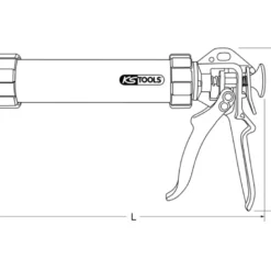 Pistolet à cartouche 400 ml KS TOOLS 980.1000