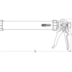 Pistolet à cartouche 600 ml KS TOOLS 980.3000