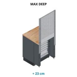 Plan de travail hêtre Multiplex 696 x 680 mm pour MOBILIO Max Deep KRAFTWERK 3964-088