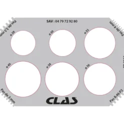 Plaque de controle diametre et filetage pour arbre equilibreuses CLAS PR 8010