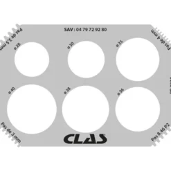 Plaque de controle diametre et filetage pour arbre equilibreuses CLAS PR 8010