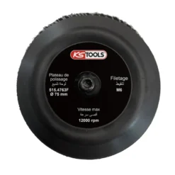 Plateau Ø75 mm pour disque de polissage du 515.4760F KS TOOLS -