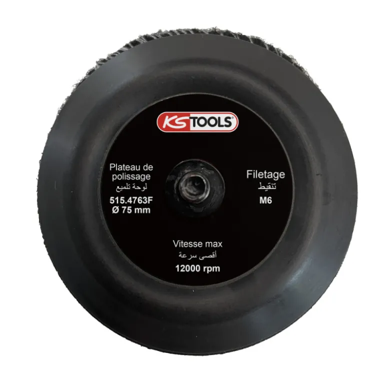 Plateau Ø75 mm pour disque de polissage du 515.4760F KS TOOLS -