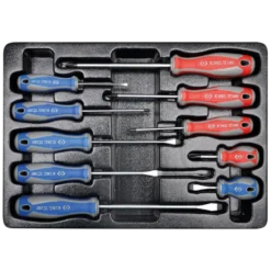 Plateau Thermoformé Jeu De 10 Tournevis King Tony - 931110MR