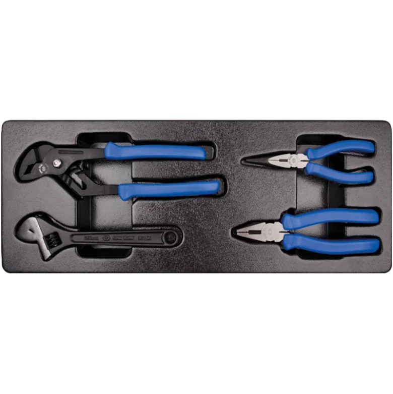 Plateau Thermoformé 4 Pinces King Tony - 990104GP