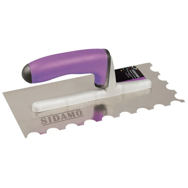 Platoir à colle INOX denture Demi-Lune R 10 mm SIDAMO