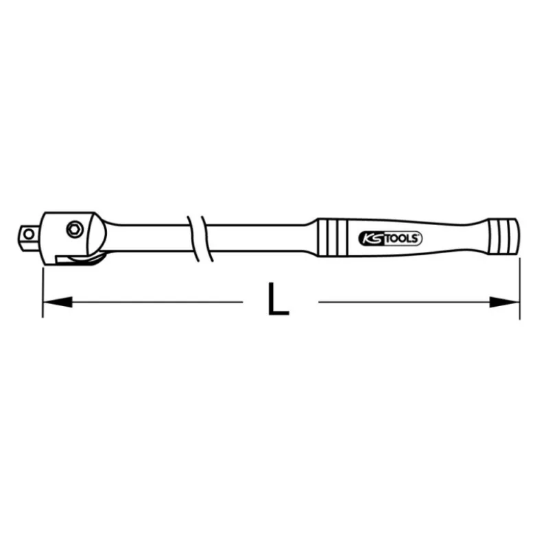 Poignée articulée longue 1050 mm Carré 1" KS TOOLS 918.1802