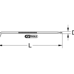 Pointe à tracer en acier bruni KS TOOLS 300.0300