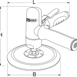 Polisseuse verticale pneumatique KS TOOLS 515.3063