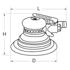 Ponceuse orbitale pneumatique 5mm KS TOOLS 515.1257