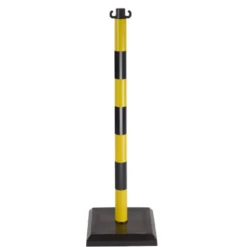 Poteau signalisation jaune et noir ø40mm CLAS EG 0014N