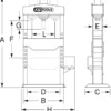 Presse hydraulique d’établi 15 Tonnes KS TOOLS 160.0112